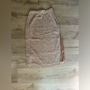 Abercrombie floral slit skirt